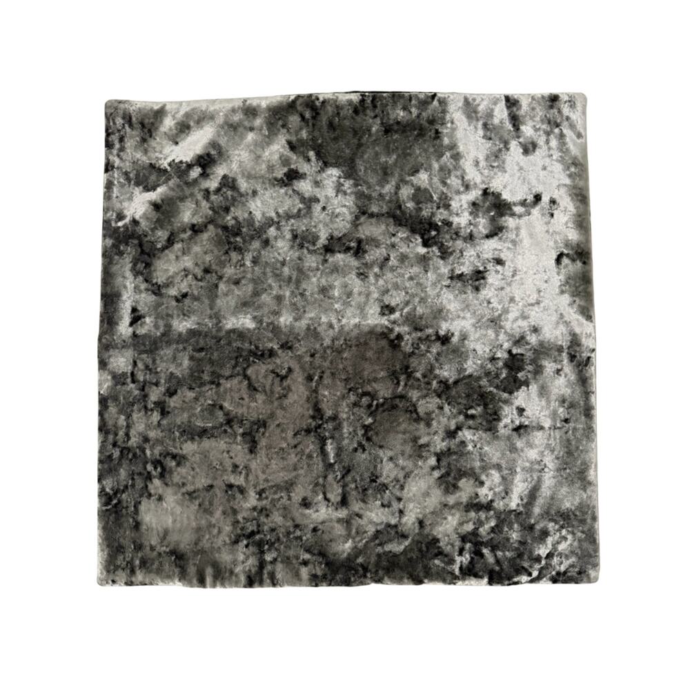 Set of two Crushed Velvet Square Pillow Case Covers 23x23 GUC